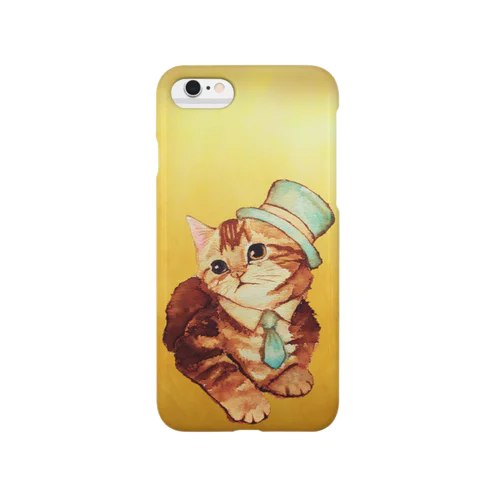 紳士オシャレな猫ーゴールドー Smartphone Case