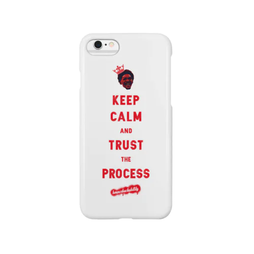 TRUST THE PROCESS -red- スマホケース