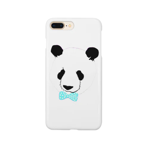 パンダの青リボン Smartphone Case