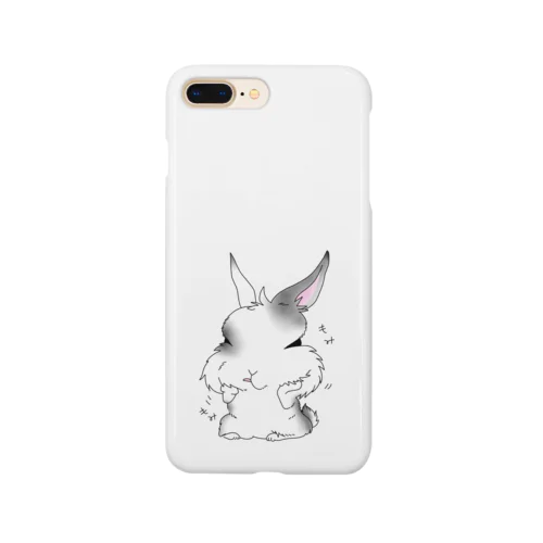 顔の歪みが気になるウサギ Smartphone Case