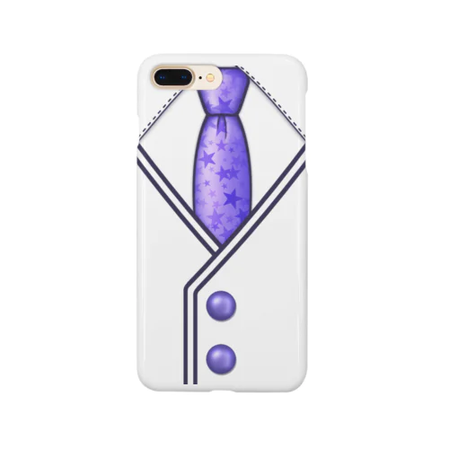 星のネクタイ(パープル) Smartphone Case