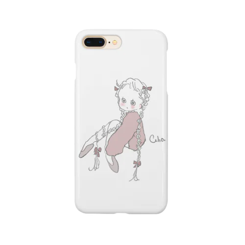 くすみピンクな女の子 Smartphone Case