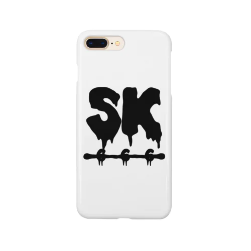 SK Strikethrough(666) Clothing - First Line White スマホケース