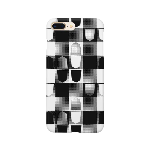 将棋ギンガム（黒） Smartphone Case