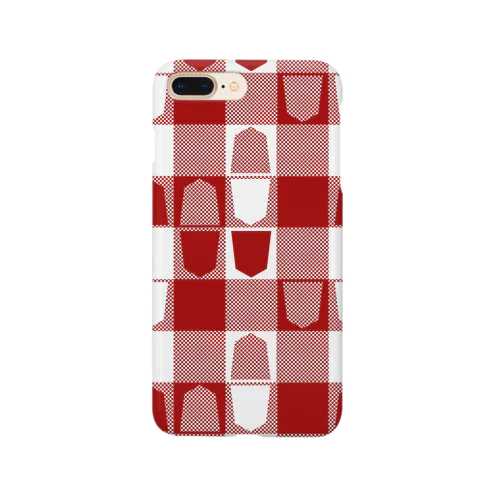 将棋ギンガム（赤） Smartphone Case