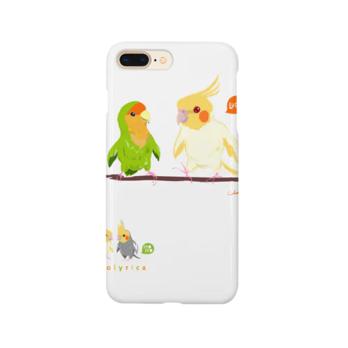 Cotolyrica ルチノーオカメインコとラブバード コザクラインコ Smartphone Case