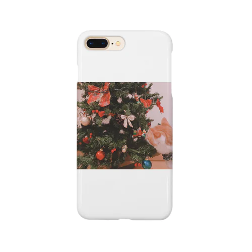 クリスマスツリーとうちの猫 Smartphone Case
