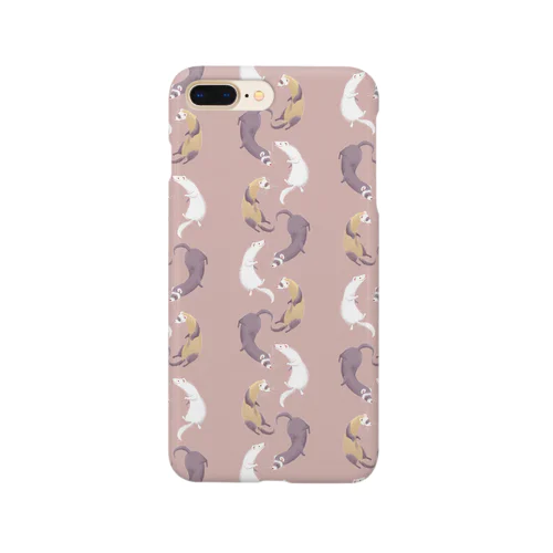 ferret(pink brown) スマホケース