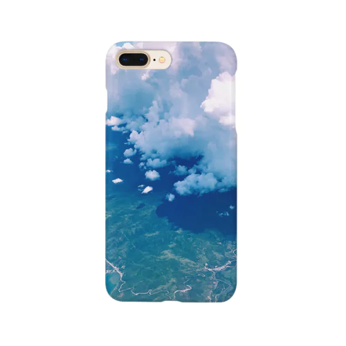 空の上からの写真 Smartphone Case