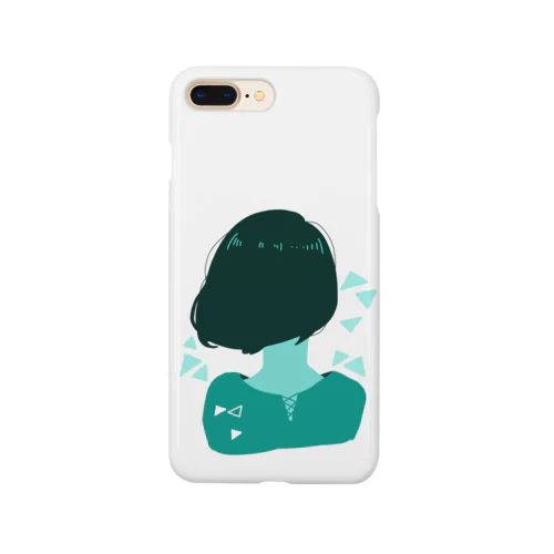 緑色後ろボブちゃん Smartphone Case