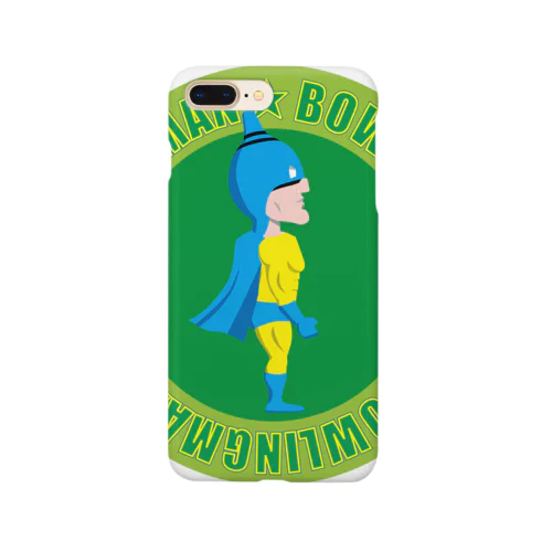 ボーリングマン かわいい エンブレム グリーンバック Smartphone Case