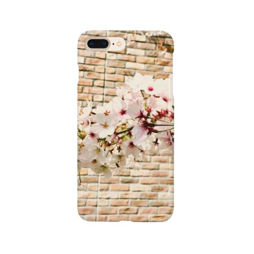 煉瓦と桜1 Smartphone Case