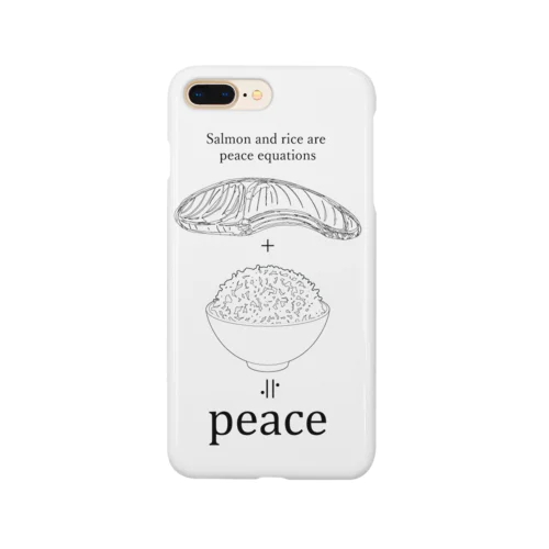 鮭～鮭とご飯は平和の方程式です。 Smartphone Case