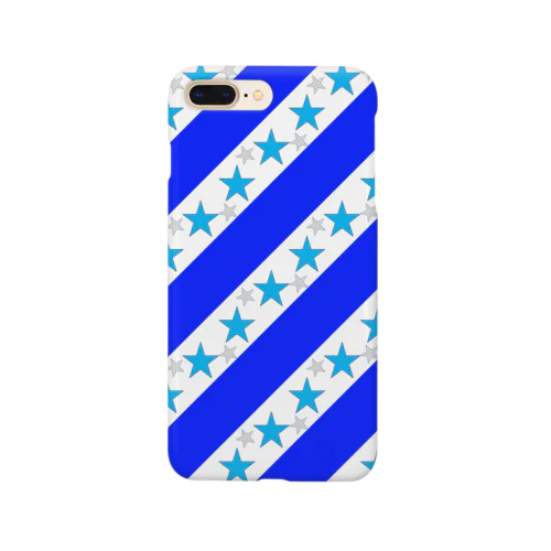 キュート☆ブルー☆ストライプ Smartphone Case