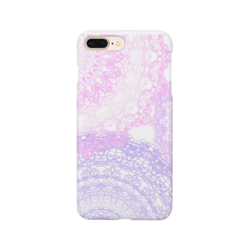 pastel lace mandala  スマホケース