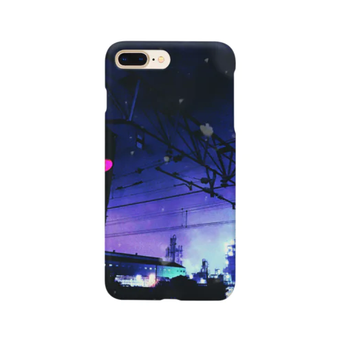 夜中の工場地帯 Smartphone Case