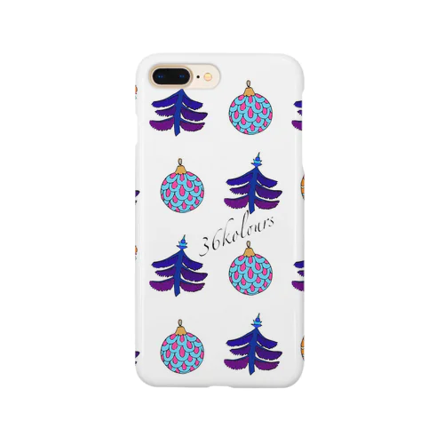 Christmas Ornaments (36kolours) ブルー Smartphone Case