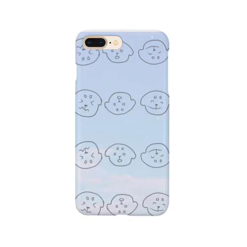 連なるわんわん(空背景) Smartphone Case