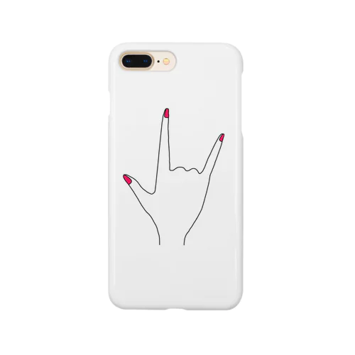 finger×pink Smartphone Case