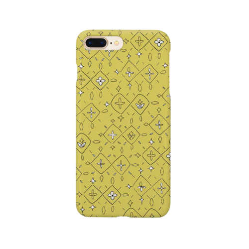 Diamonds yellow (iPhoneケース) Smartphone Case