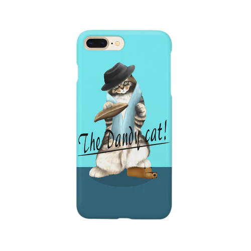 ダンディーキャット(ブルー) Smartphone Case