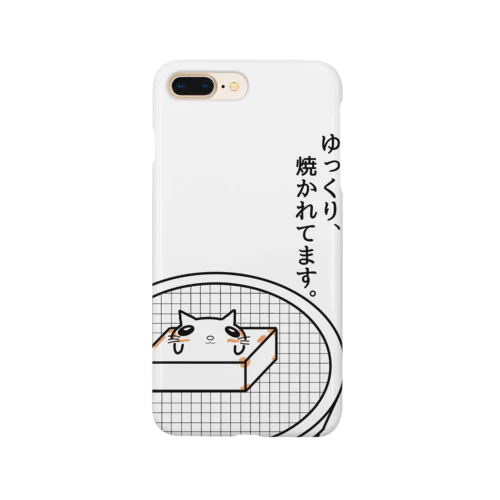 もちねこ　角太郎　ゆっくり、焼かれてます。 Smartphone Case