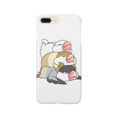 文鳥のスタンプ Smartphone Case