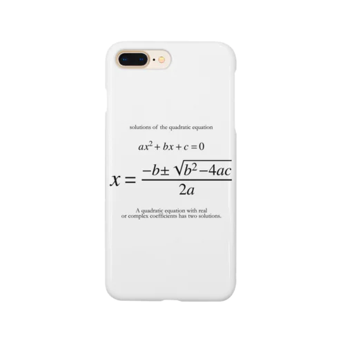 ２次方程式の解の公式：数式：高校数学 Smartphone Case