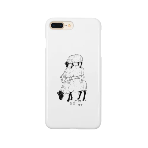 ヒツジ -Summer Fashion- 3段 羊 動物イラスト  Smartphone Case