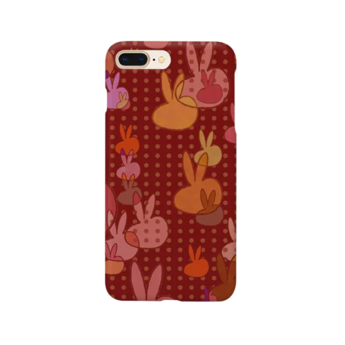 メガノノウサギ(シルエット/赤茶) Smartphone Case