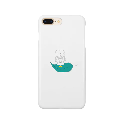 葉っぱに乗った女の子 Smartphone Case