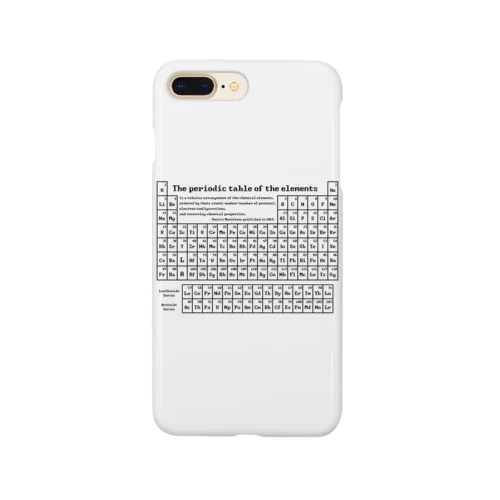 元素周期表(原子番号順)：化学：学問・科学 Smartphone Case