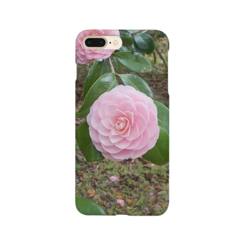 Pale pink camelia blooming　カメリア Smartphone Case