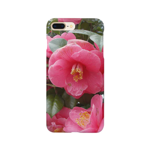 Pink camelia blooming カメリア Smartphone Case