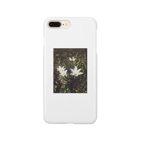 白いシュッとしたお花ちゃん Smartphone Case