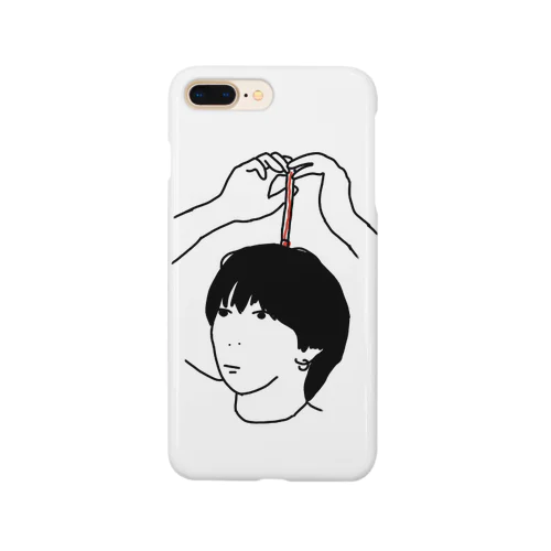 頭に赤い色ボールペン Smartphone Case