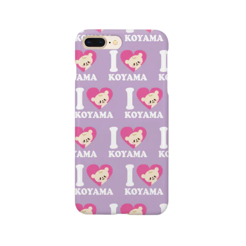 あいらぶこやまくまパターンぱーぽー Smartphone Case