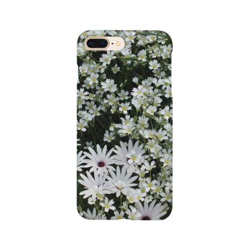 白い花畑 Smartphone Case