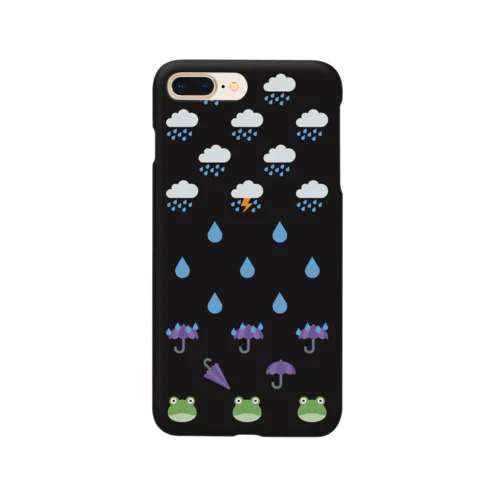 ☔ 絵文字 あめあめふれふれ 🐸 Smartphone Case