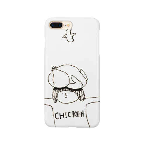 チキンをのせた人 Smartphone Case