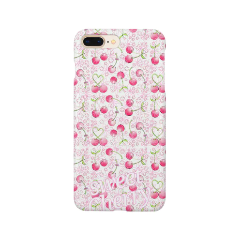 sweet Cherry ホワイト Smartphone Case