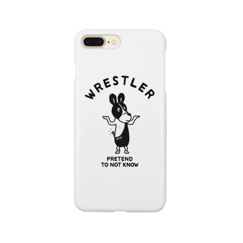 悪役プロレスラー ヒール イラストアメカジロゴ Smartphone Case