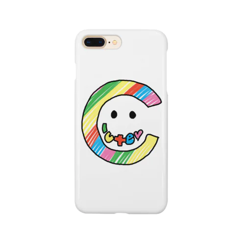 cuteスマイル（黒枠） Smartphone Case