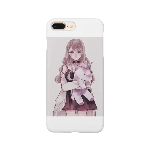 iPhoneケース白（ユニコーン） Smartphone Case