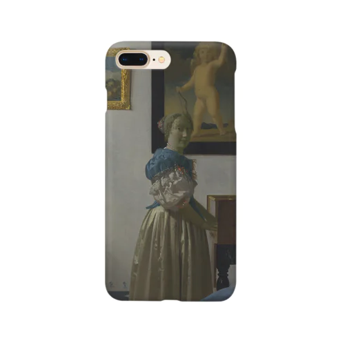 ヴァージナルの前に立つ女 / フェルメール (Young woman standing at a virginal - 1672) Smartphone Case