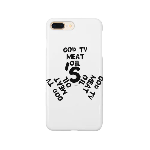 GOD TV MEAT OIL'Sロゴ入り9 スマホケース