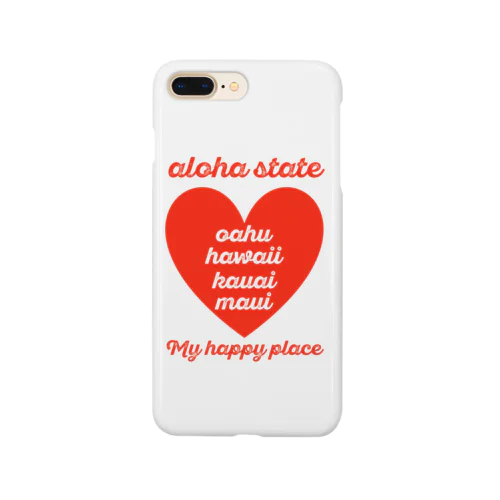 aloha state (ハート) スマホケース