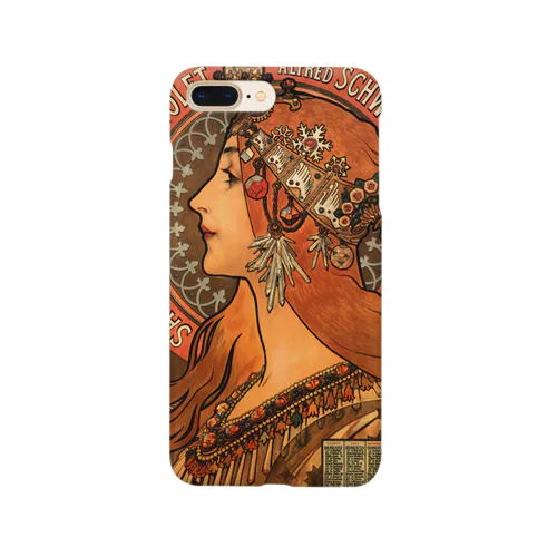 ミュシャ / 1897 /Soap factory of Bagnolet / Alphonse Mucha スマホケース