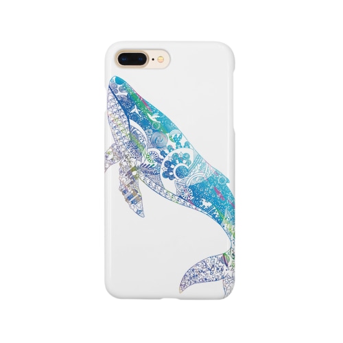 クジラの切り絵 Smartphone Case