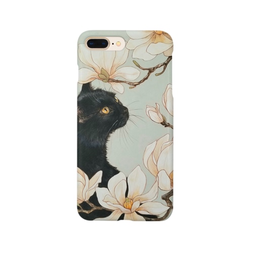 白木蓮と黒猫 Smartphone Case